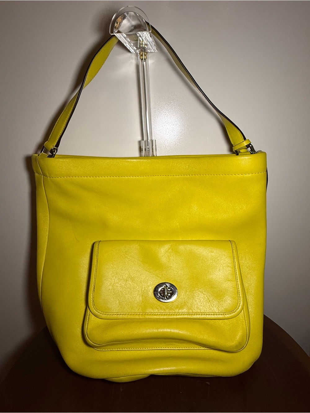Coach Legacy Archival Bucket Bag | Rare Chartreuse Yellow Glove-Tanned Leather